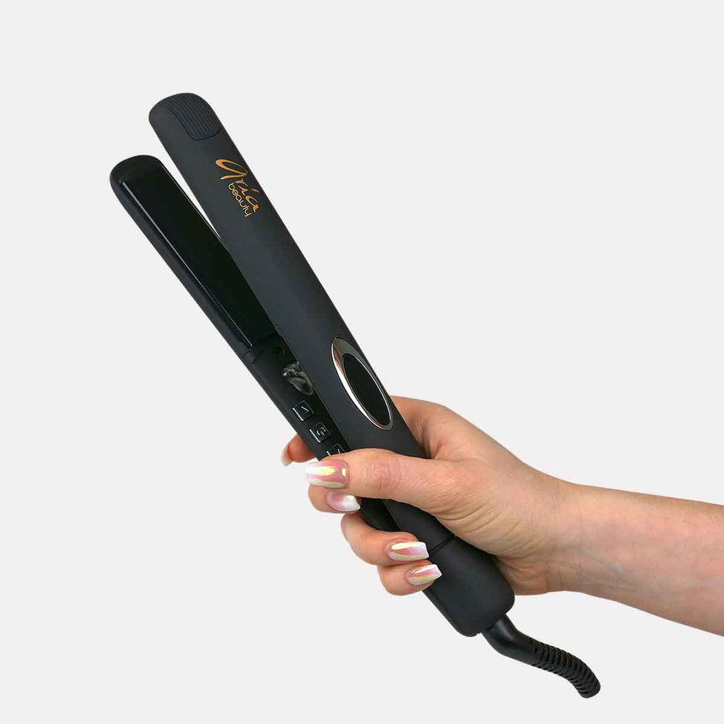 ARIA 1” Black Infrared Ceramic Hair Straightener