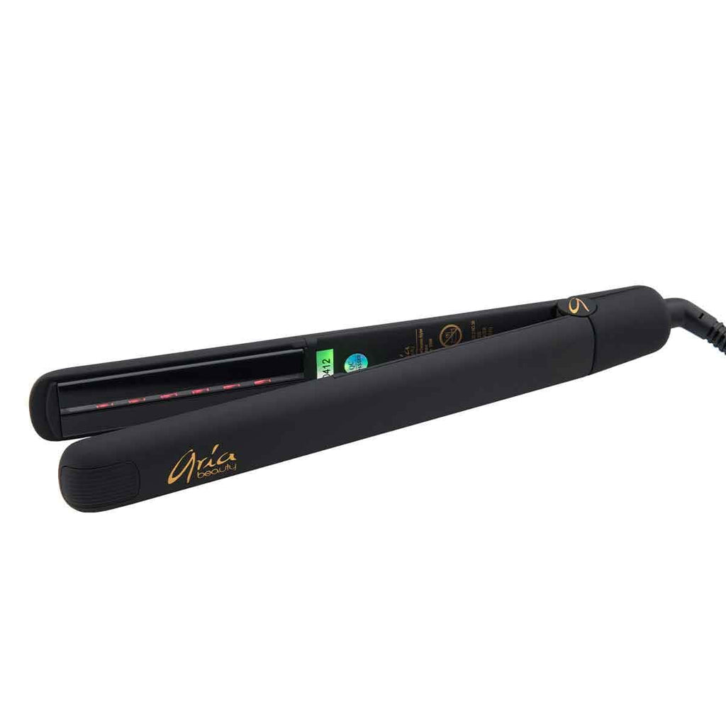 ARIA 1” Black Infrared Ceramic Hair Straightener