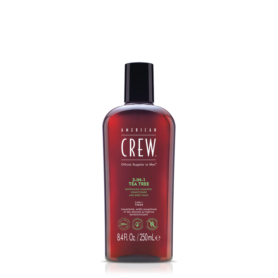 American Crew 3-IN-1 TEA TREE SHAMPOO, CONDITIONER & BODY WASH