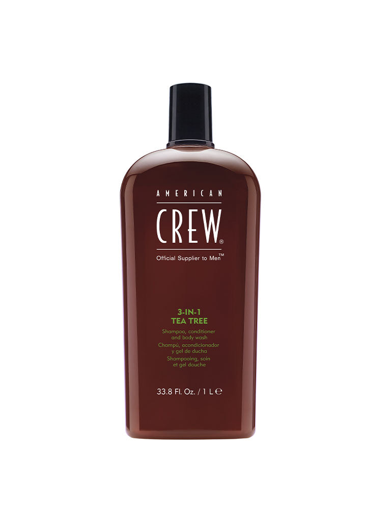American Crew 3-IN-1 TEA TREE SHAMPOO, CONDITIONER & BODY WASH