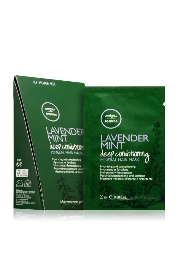 Tea Tree Lavender Mint Deep Conditioning Mineral Hair Mask 6x20ml