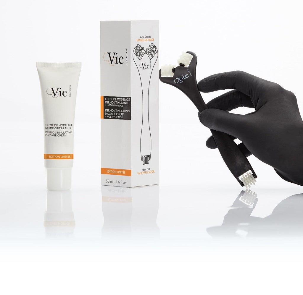 Vie Collection - Limited Edition Dermo, Stimulating Massage Cream + Face Applicator